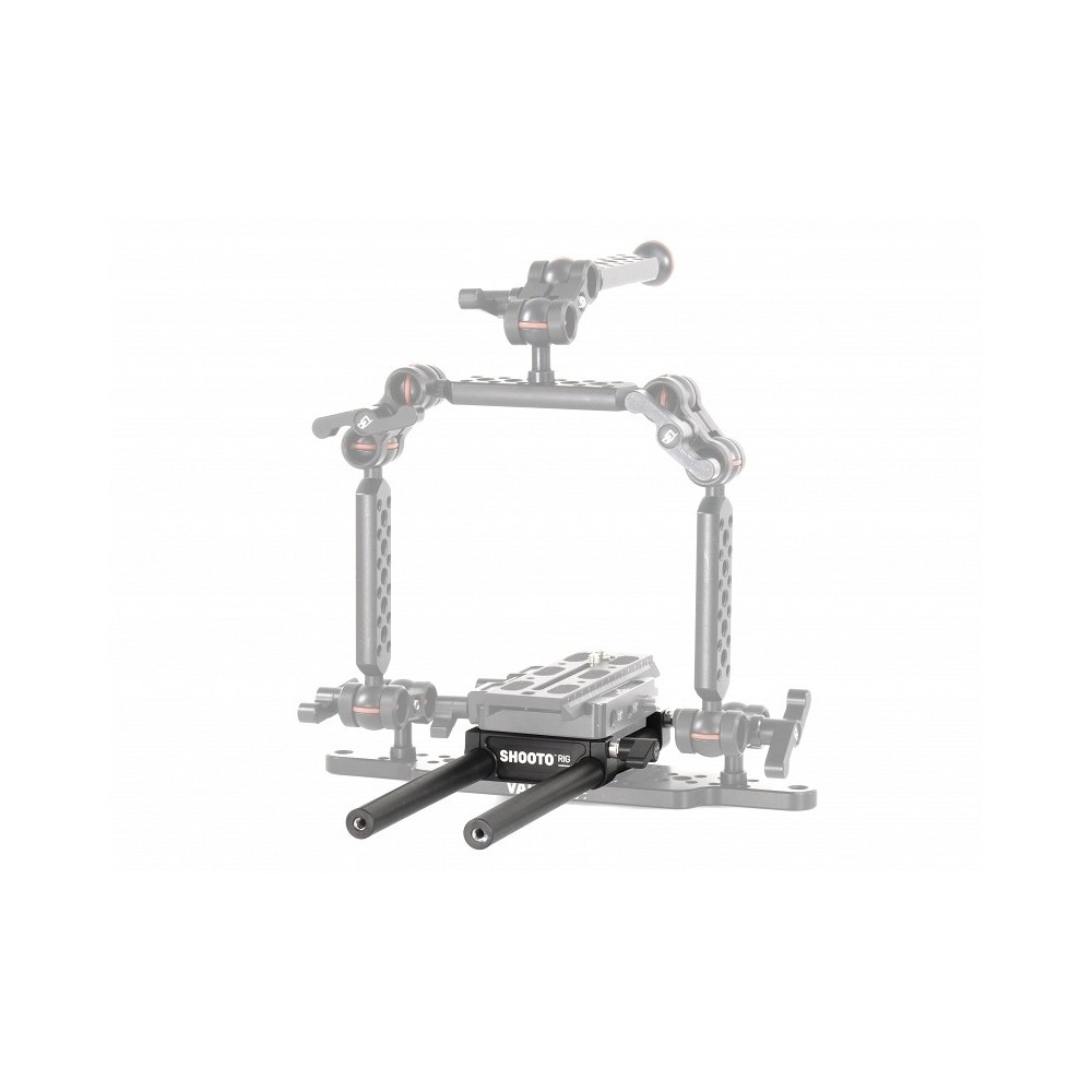 Shooto Rig - Universal Baseplate Slidekamera - Gesamtlänge des Rigs: 250 mm (9,8")Farbe: schwarzGewicht: 0,56kgMaterial: hart