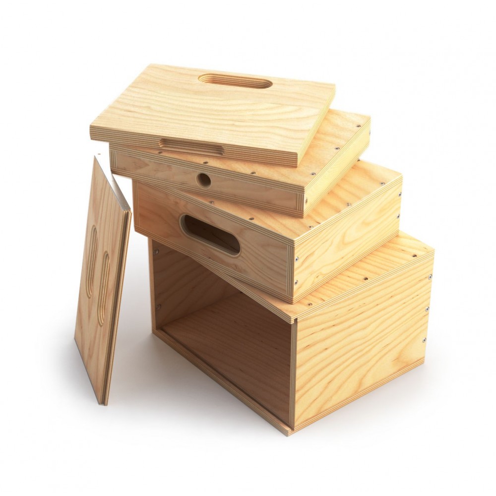 Mini-Verschachtelter Holzkisten Set - Mini Apple Box Nested Set Udengo - Alles In Einem Set Für Film-Studio-Griff-Stütze
Alles I