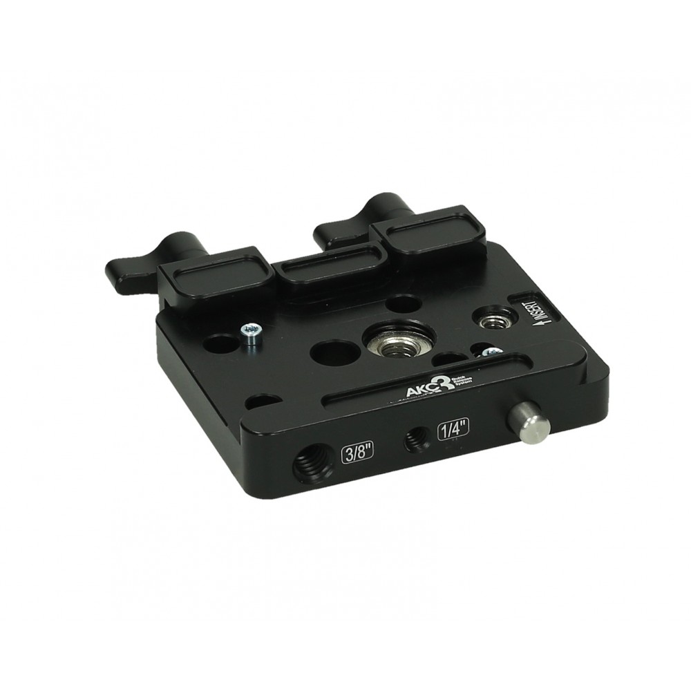 Schnellwechseladapter mit kurzem Einsatz Slidekamera - Größe: 90 mm x 50 mm x 11 mm Farbe: schwarzGewicht: 0,1 kgMaterial: hart 