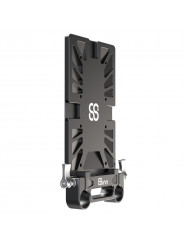 Battery Mounting Plate with 15mm Rod Clamp 8Sinn - Key features:- 3x8 mounting points,- 3 cold shoe mounts,- 15MM rod compatible