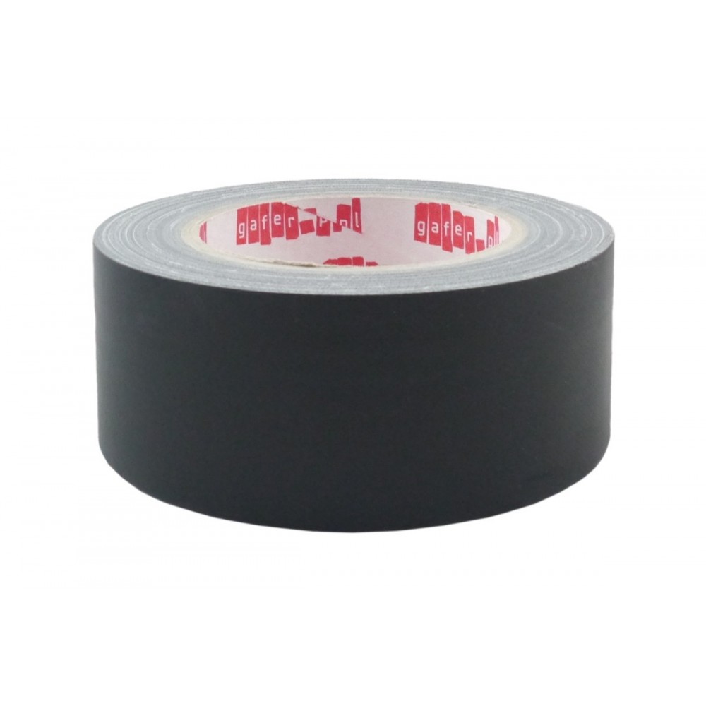 Black Matt Fabric Gaffer Tape Gafer.pl - Fabric tape, matt; width 75, 50 or 25 mm, length 50 m or 25 m, available in black. 9