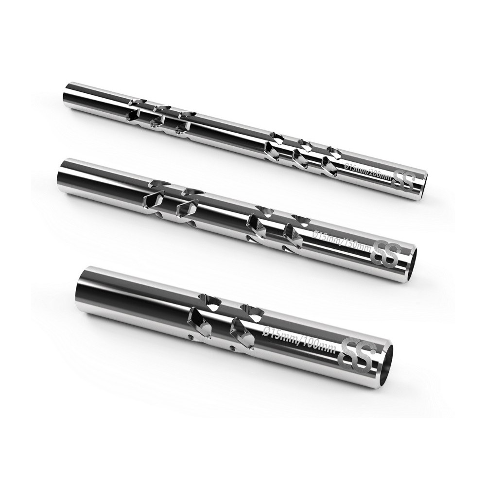 15MM Edelstahl Stab 1PC 8Sinn - 
Dekorative Ausschnitte
Material: rostfreier Stahl
Innengewinde an beiden Enden
Verfügbare