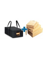 Apple Box Nested Set + Carrying Bag Udengo - Set For Film Studio Grip Prop with our dedicated Carrying Bag 1