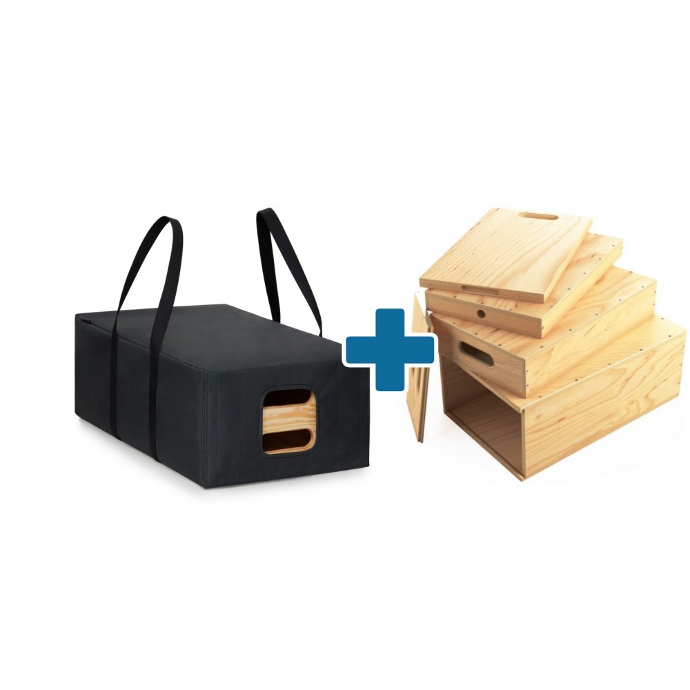 Apple Box Nested Set + Carrying Bag Udengo - Set For Film Studio Grip Prop with our dedicated Carrying Bag 1