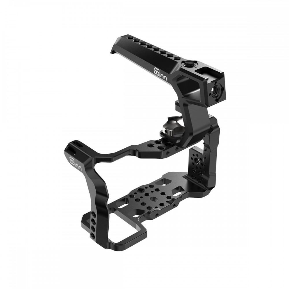SONY FX3 / FX30 Cage 8Sinn - - Solid cage-to-camera attachment (side&amp;bottom)- 1/4" mounting points- 3/8" threaded openings w