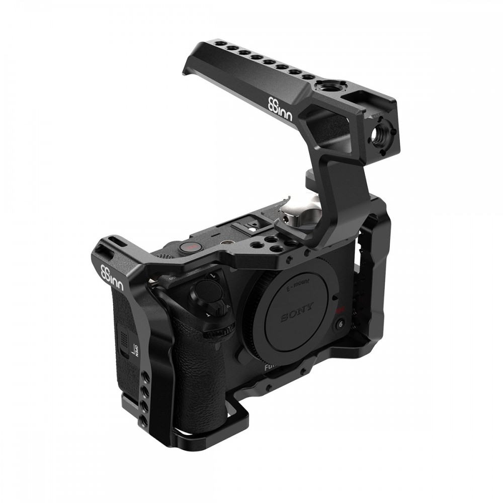 SONY FX3 / FX30 Cage 8Sinn - - Solid cage-to-camera attachment (side&amp;bottom)- 1/4" mounting points- 3/8" threaded openings w