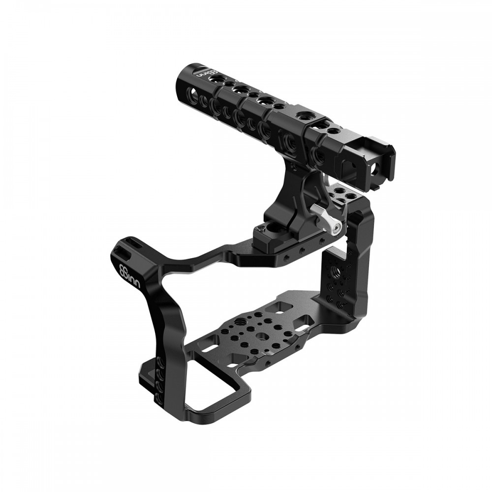 SONY FX3 / FX30 Cage 8Sinn - - Solid cage-to-camera attachment (side&amp;bottom)- 1/4" mounting points- 3/8" threaded openings w