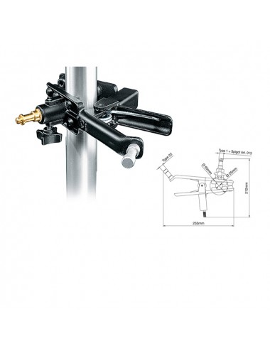 Sky Hook Gaffer Grip 25mm bis 65mm Manfrotto - Mehrere Befestigungsmöglichkeiten für Vielseitigkeit
Klemmt sicher an Stangen