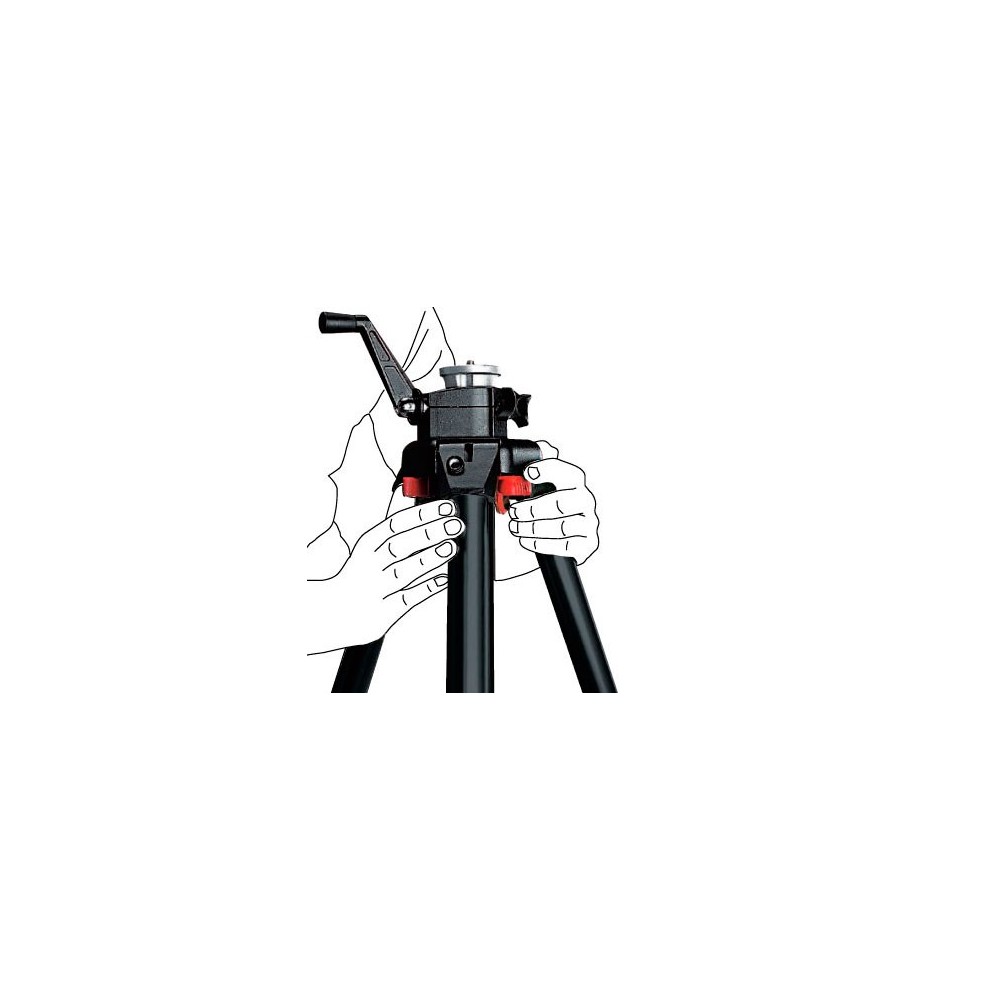 Black TRIAUT tripod Manfrotto - 
Release legs individually or simultaneously
Adjust each angle separately for total control
Rubb