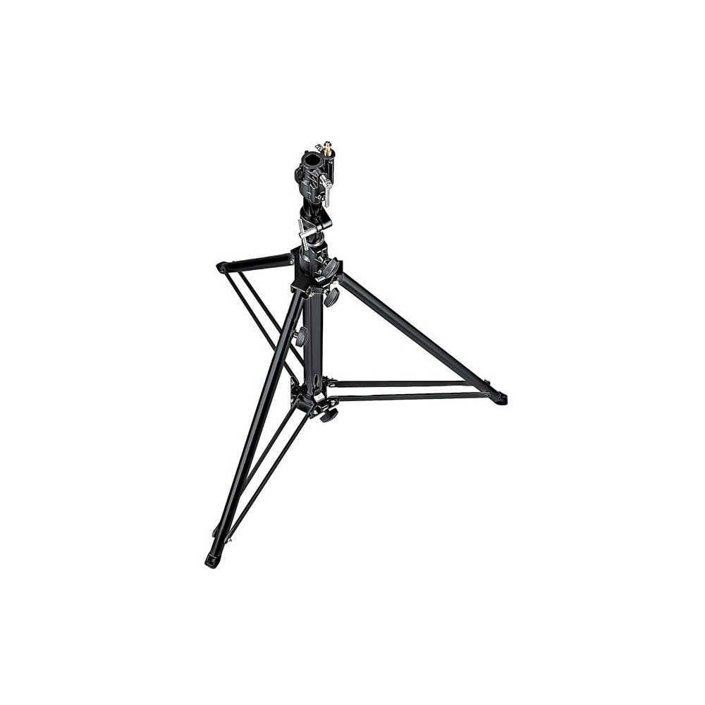 Black Aluminium Follow Spot Stand Manfrotto - Professional heavy duty spot stand for location or studio shoots
Double-braced leg