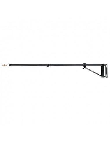 Black Wall Boom (Stand Not Included) Manfrotto - Two sections boom, max extension 2,1m (82,6in)
Wall mounted boom, allows 180° p