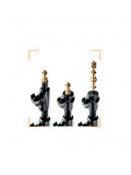 Master Lighting Stativ, Aluminium, luftgepolstert, schwarz Manfrotto - 
Kompaktes 4-teiliges Stativ mit 3 Tragegurten für bis