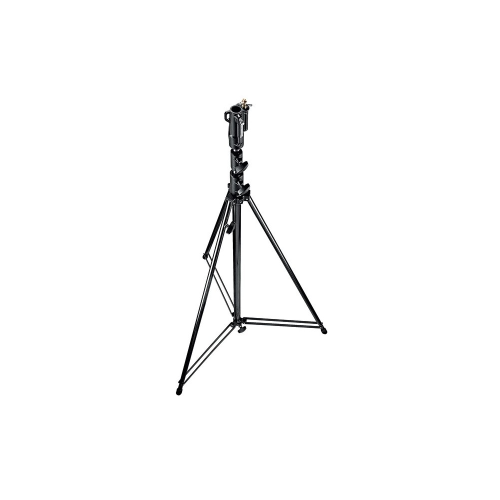 Black Tall 3-Sections Stand 1 Levelling Leg Manfrotto - Heavy duty cine stand perfect for studio or location shoots
Double leg b