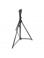Black Tall 3-Sections Stand 1 Levelling Leg Manfrotto - Heavy duty cine stand perfect for studio or location shoots
Double leg b