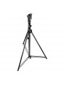 Black Tall 3-Sections Stand 1 Levelling Leg Manfrotto - Heavy duty cine stand perfect for studio or location shoots
Double leg b