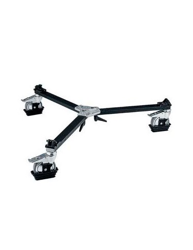 Video Dolly Manfrotto - Sturdy dolly made for heavy lifting
Perfect for supporting heavy video equipment
Each large wheel has an