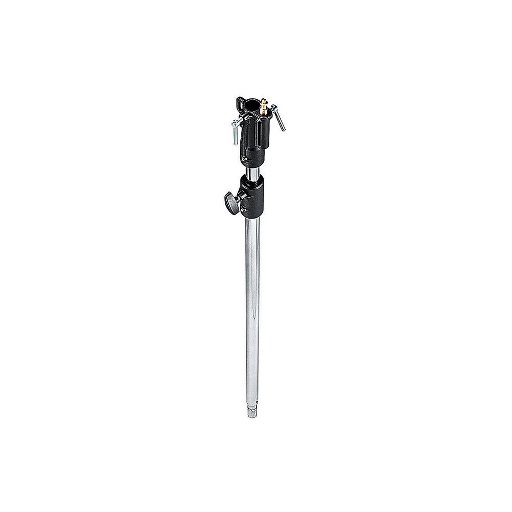 Steel Extension 2-Section Stand Manfrotto - Minimum extension is 4.3ft (1.3m), the maximum is 7.25ft (2.2m)
One riser is 35mm in