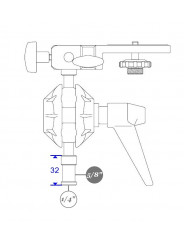 Double Ball Joint Head Manfrotto - Extremely versatile camera support
Perfect to be used in conjunction with the Super Clamp sys