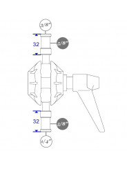 Tilt-Top Head, without Bracket Manfrotto - Tilt-top head alone, without camera bracket
Compatible camera bracket 143BKT availabl