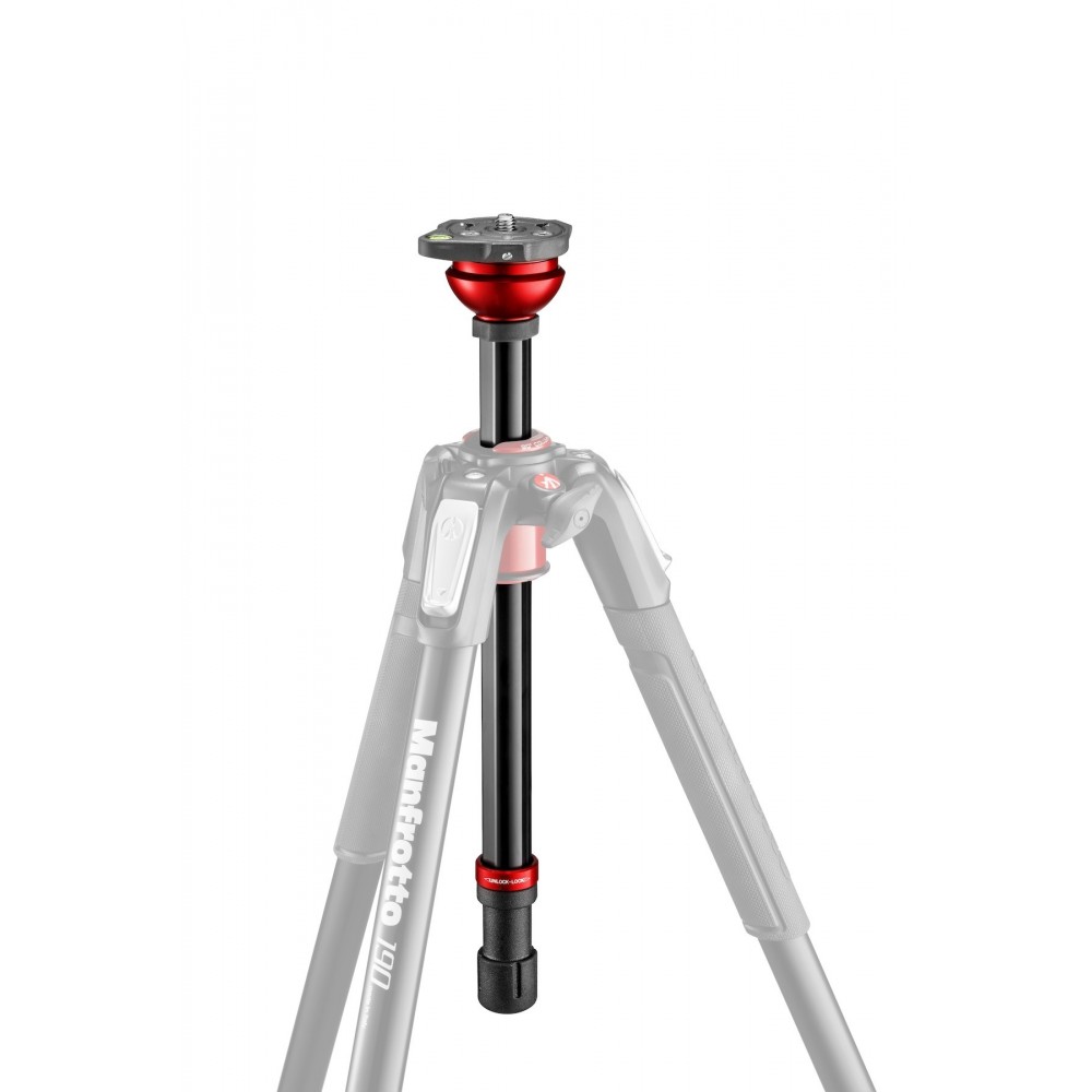 Nivellier-Halbsäule für die neue 190er Serie von Manfrotto - Ermöglicht die schnelle Nivellierung von Foto- oder Videoköpfen