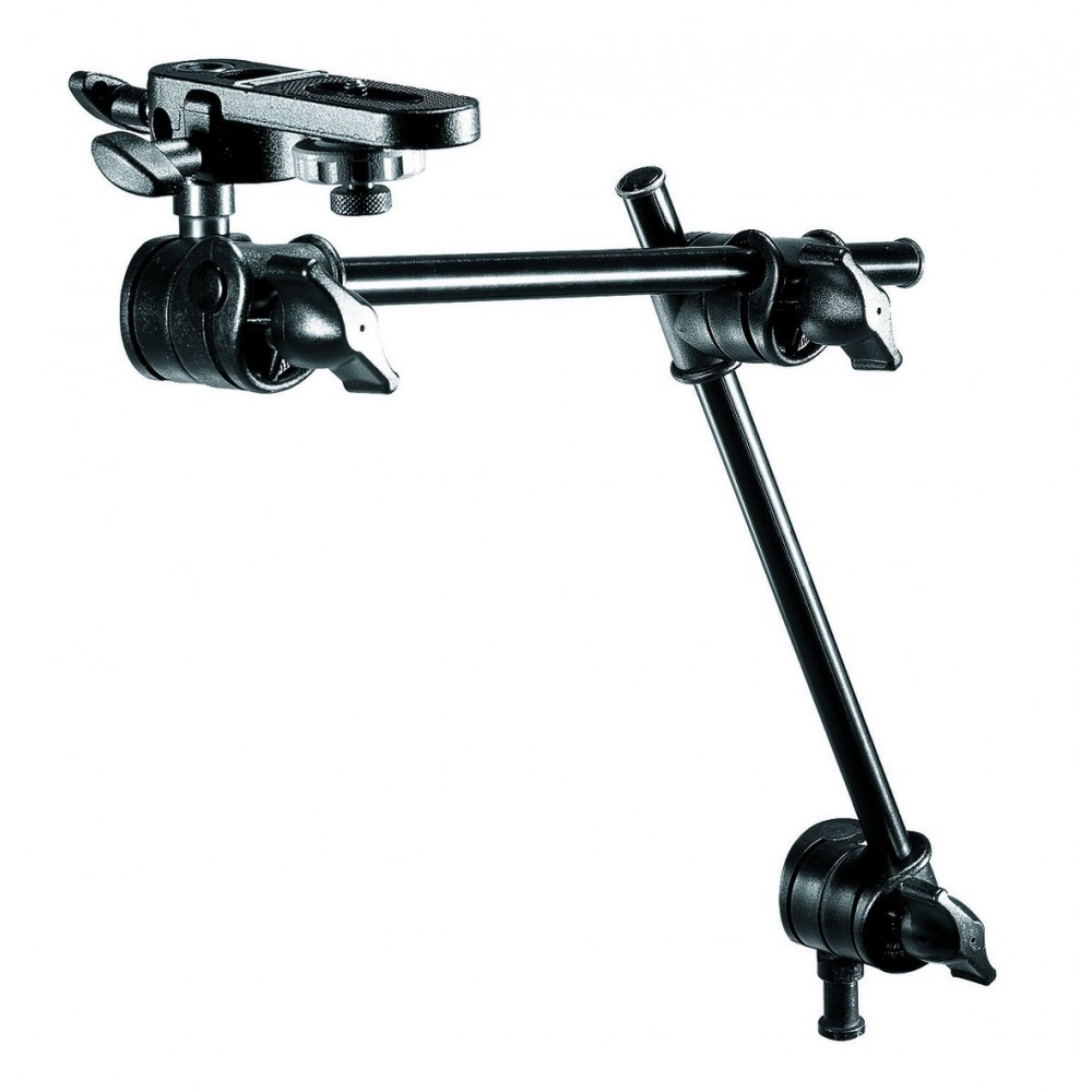 Single Arm 2 Section with Camera Bracket Manfrotto - Payload 1Kg (2,2 lb) at full extension
Very lightweight, weighs 0,53 Kg (1,