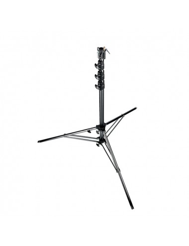 Schwarzes Aluminium 4-Sektionen Super Stativ 1 Nivellierbein Manfrotto - 

Stabil und sicher durch doppelte