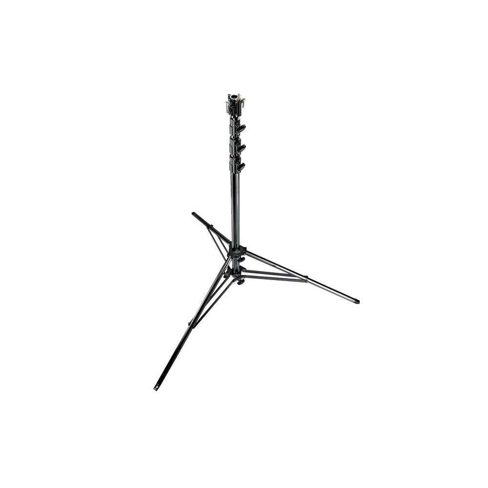 Black Steel Super Stand Manfrotto - 

Stable and secure with double leg bracing
Comes with handy universal head type, socket and