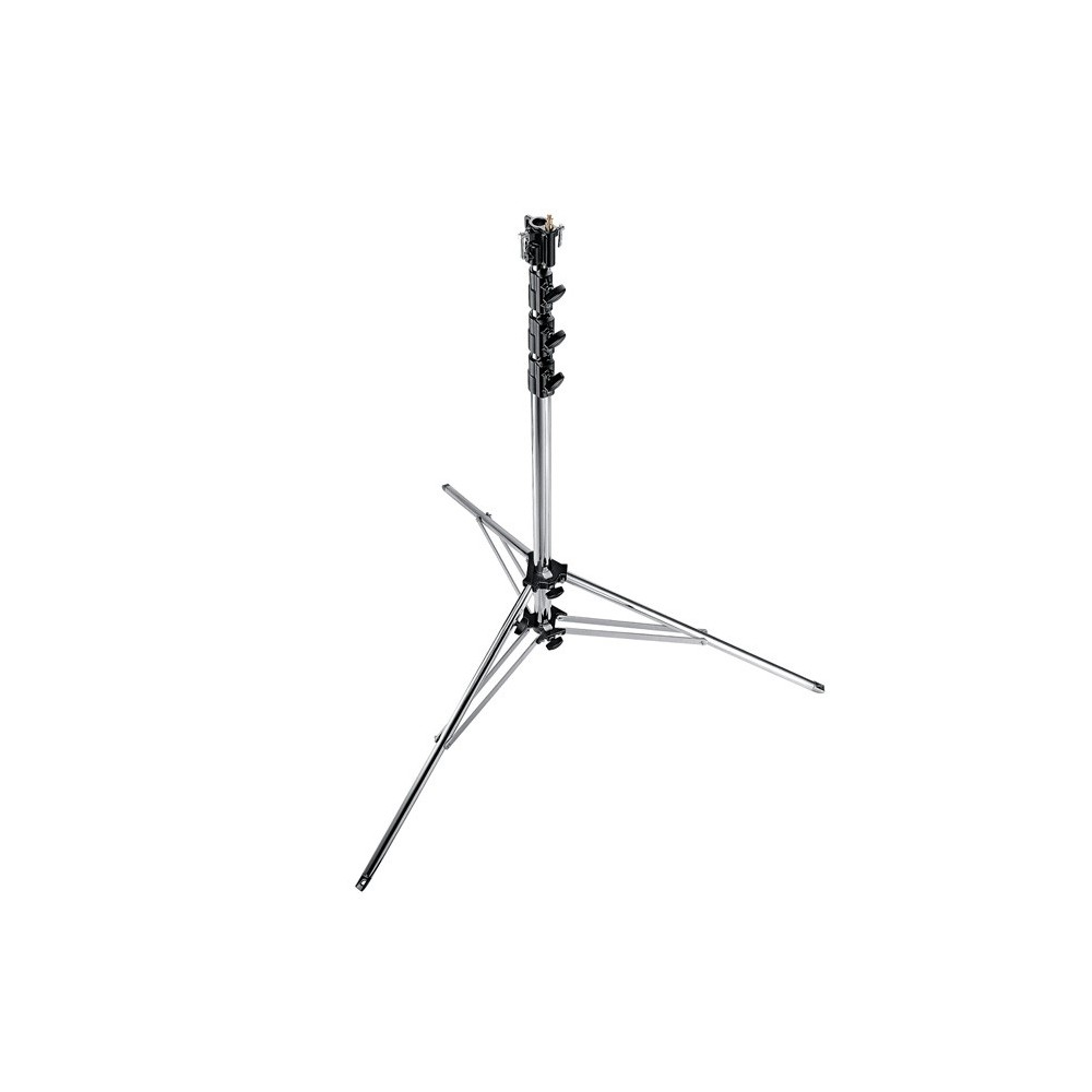 Steel Super Stand Manfrotto - 

Stable and secure with double leg bracing
Comes with handy universal head type, socket and stud

