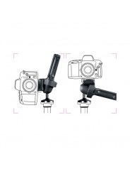 Grip Ball Head, ergonomic handle and friction control wheel Manfrotto - 
Horizontal handle grip control gives you fast adjustmen