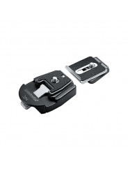 Taubenschwanzplatten-Adapter Manfrotto - 
Schnellwechselsystem mit "Schwalbenschwanz"-Design
Kompakt und leicht
2 Platten