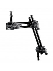 Double Arm 2-Section Manfrotto - 
Double articulated arms, to support loads up to 5Kg (11lb)
Very lightweight, weighs 0,5 Kg (1l