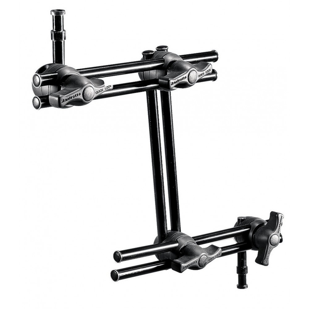 Double Arm 3-Secion Manfrotto - 
Double articulated arms, to support loads up to 4,5Kg (9,9lb)
Very lightweight, weighs 0,79 Kg 