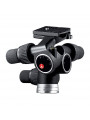 Geared Tripod Head, strong and lightweight aluminium Manfrotto - 
Micrometric Knobs offer you precise framing composition
Tripod