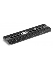 Video camera plate (180mm long) with metric ruler Manfrotto - 
Made in aluminium
Metric ruler
Removable anti-rotation pin
 1