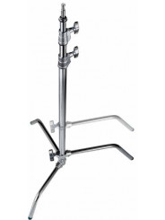 C-Stand Sliding Leg 20'' 180 cm/69 in Base & Column Avenger - 
20'' short Lazy-Leg/Levelling Leg C-stand in silver chrome steel.