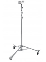 Overhead Stand 58 Steel with Braked Wheels Avenger - 
Stand with 4 sections and 3 risers
Chrome plated steel stand
Load capacity