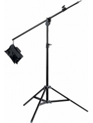 Baby Combi Boom Stand, Schwarz Alu 392cm/154.3in mit Tasche Avenger - Lampenstativ aus schwarzem Aluminium, das sich leicht in e