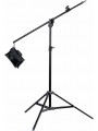 Baby Combi Boom Stand, Black Alu 392cm/154.3in w/bag Avenger - 
Black aluminium light stand that easily converts to a boom stand
