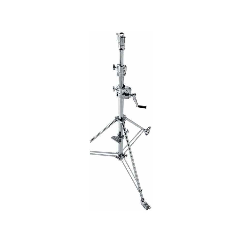 Wind Up Stand CS 3.0m/9.8ft 2 Riser, Braked Wheels Avenger - 
Avenger's low base junior wind up stand with universal top.
Steel 