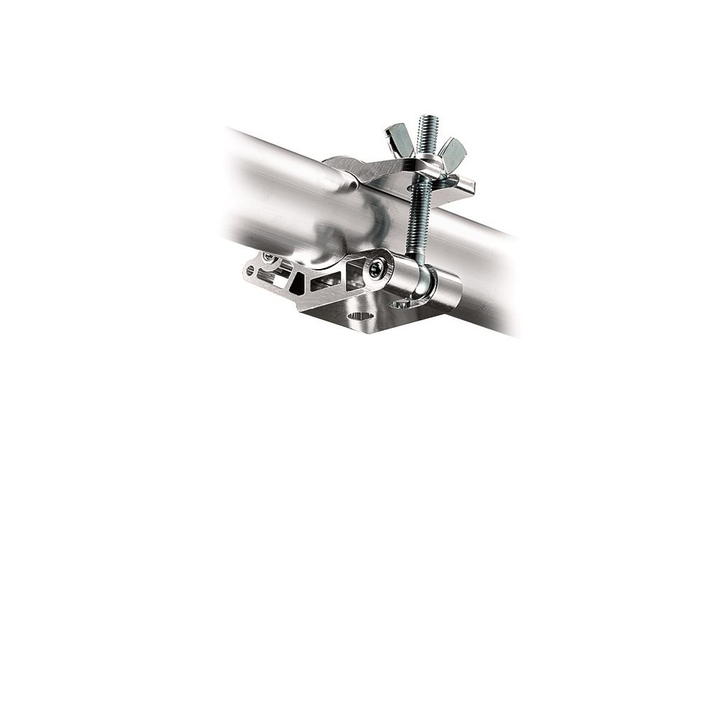 Augenkupplung MP-Klemme mit Flügelmutter 42–52 mm/1,65–2,04 Zoll Ø Avenger - Aus Aluminium in Silberoptik Die Backen klemmen an 