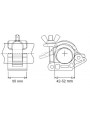 MP Eye Coupler Swivel Tilt 150 Avenger - Aluminiumkonstruktion 6 - 10" Länge 1 1/8" Junior Bolzen 2