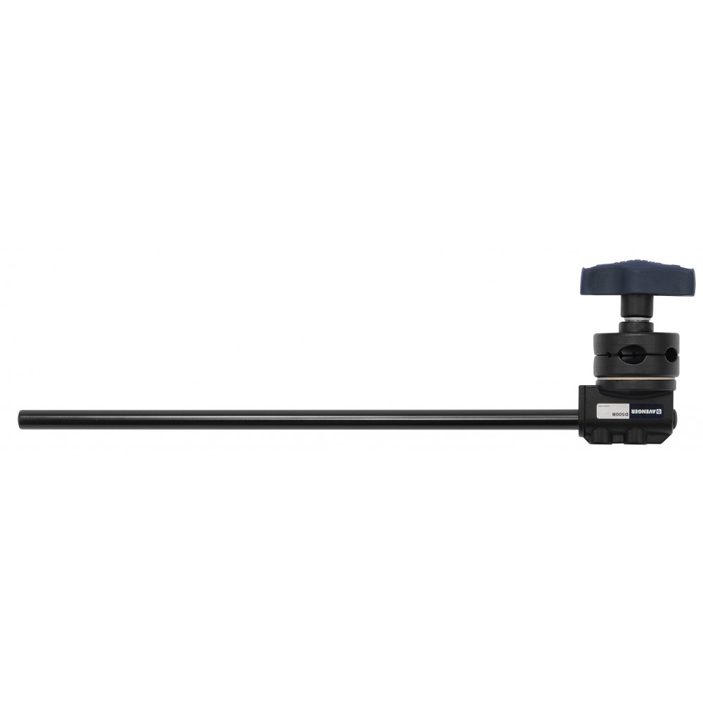 Extension Grip Arm Black 51cm/20in Avenger - 
Black steel arm with fixed aluminium grip head
Round hole diameters on fixed grip 