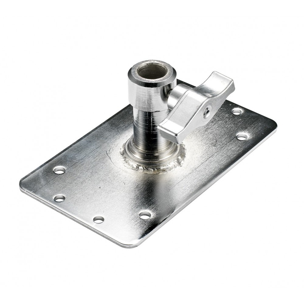 Wall Plate, Baby w/T-Knob, 16mm/ 5/8in Receiver Avenger - 
Baby wall plate with 16 mm/ 5/8'' receiver
Great for mounting of fixt