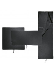 Flag Cutter 101.6 x 101.6 cm/40 x 40 in Square Avenger - 
Cutter size 101.6 x 101.6 cm/40 x 40'' square flag
Solid black fabric 