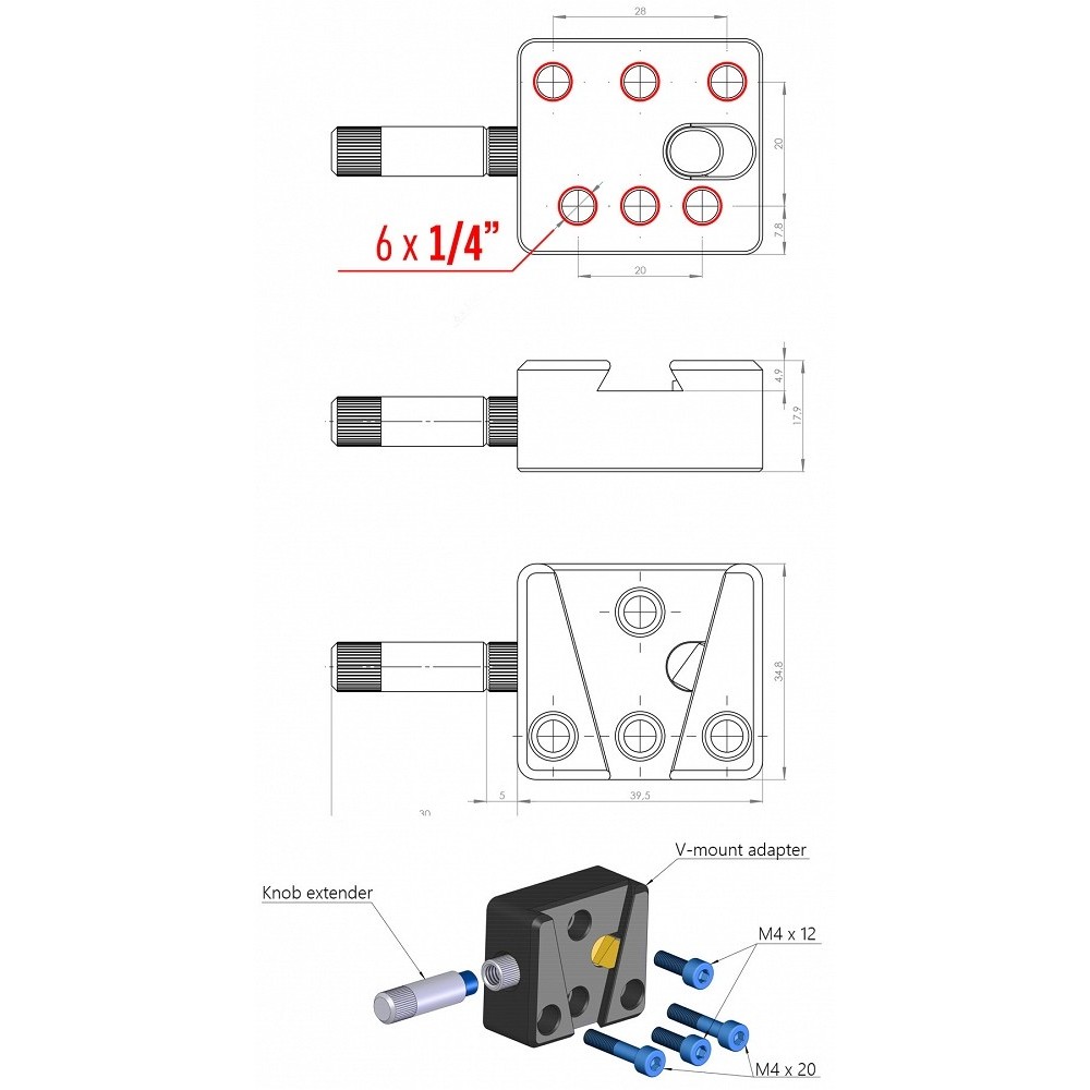 V-mount Adapter with Magnetic Holder Slidekamera - 5