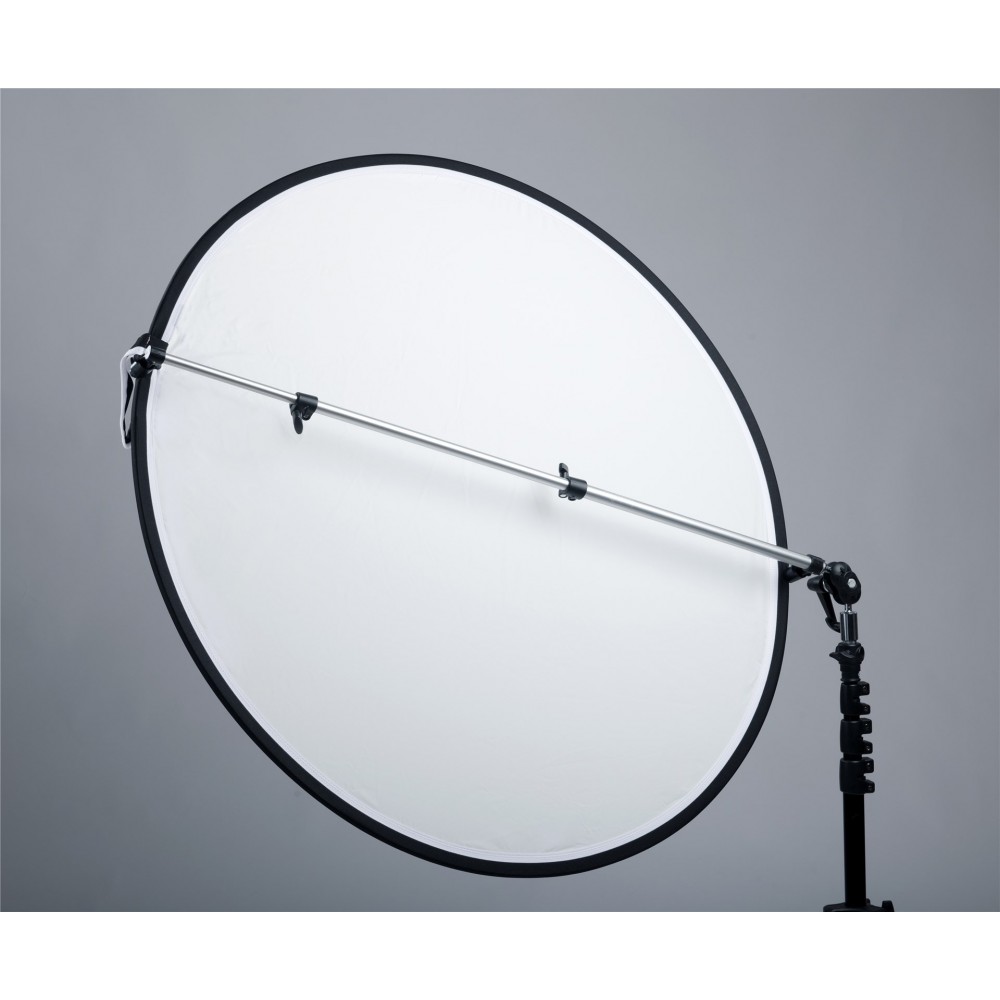 Universal Bracket For 50cm - 1.2m Collapsible Reflectors Lastolite by Manfrotto - 
Collapsible and reversible
Allows to hold the
