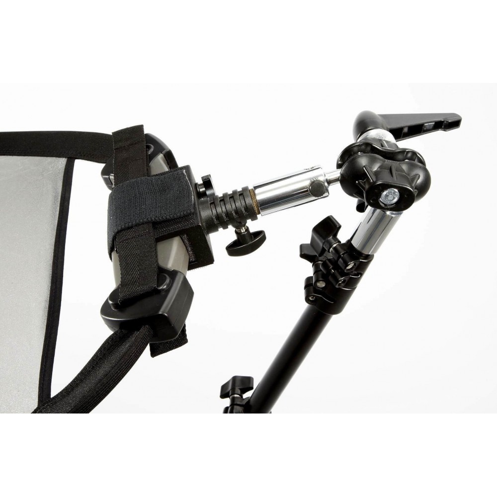 Trigrip Bracket Lastolite by Manfrotto - 
Convenient way to support TriGrip
Arm to mount flash gun
Strong durable construction
I