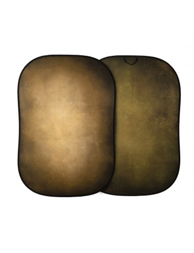 Vintage Collapsible Background 1.5 x 2.1m Tobacco/Olive Lastolite by Manfrotto - 
Distinctive vintage style look
Double sided
Se