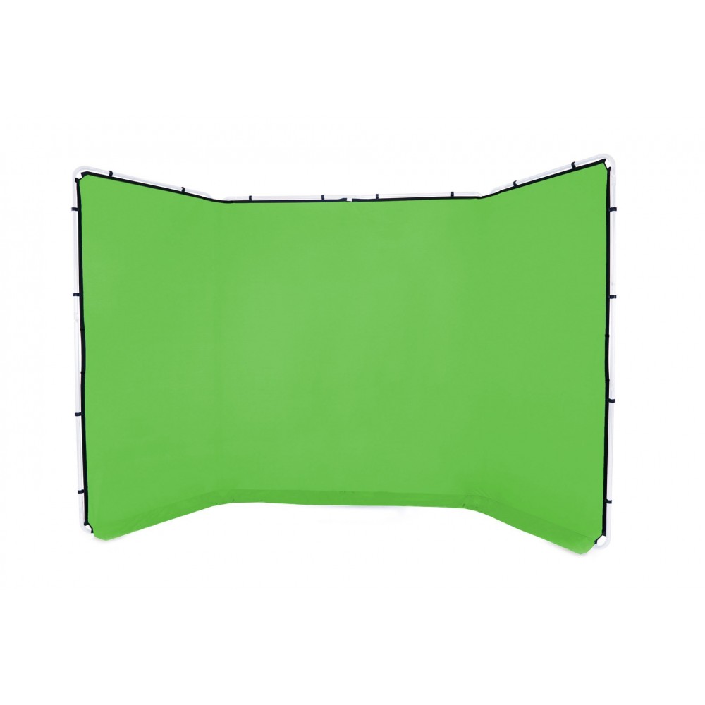 Tło Panoramic 4m bez ramy Chromakey Green Lastolite by Manfrotto - Großartig für Gruppen Dehnbar, um Falten zu entfernen Sehr tr