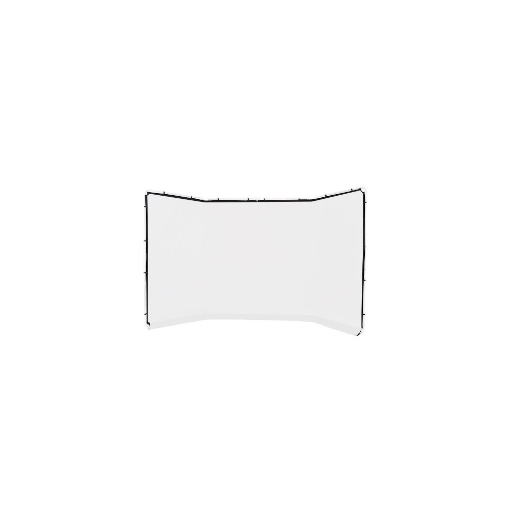 Panorama-Hintergrundabdeckung 4m Weiß (Rahmen nicht enthalten) Lastolite by Manfrotto - Großartig für Gruppen Dehnbar, um Falten